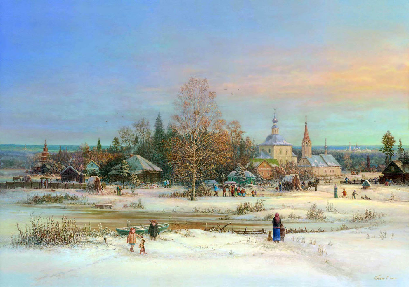 Русская зима. Художник Сергей Панин