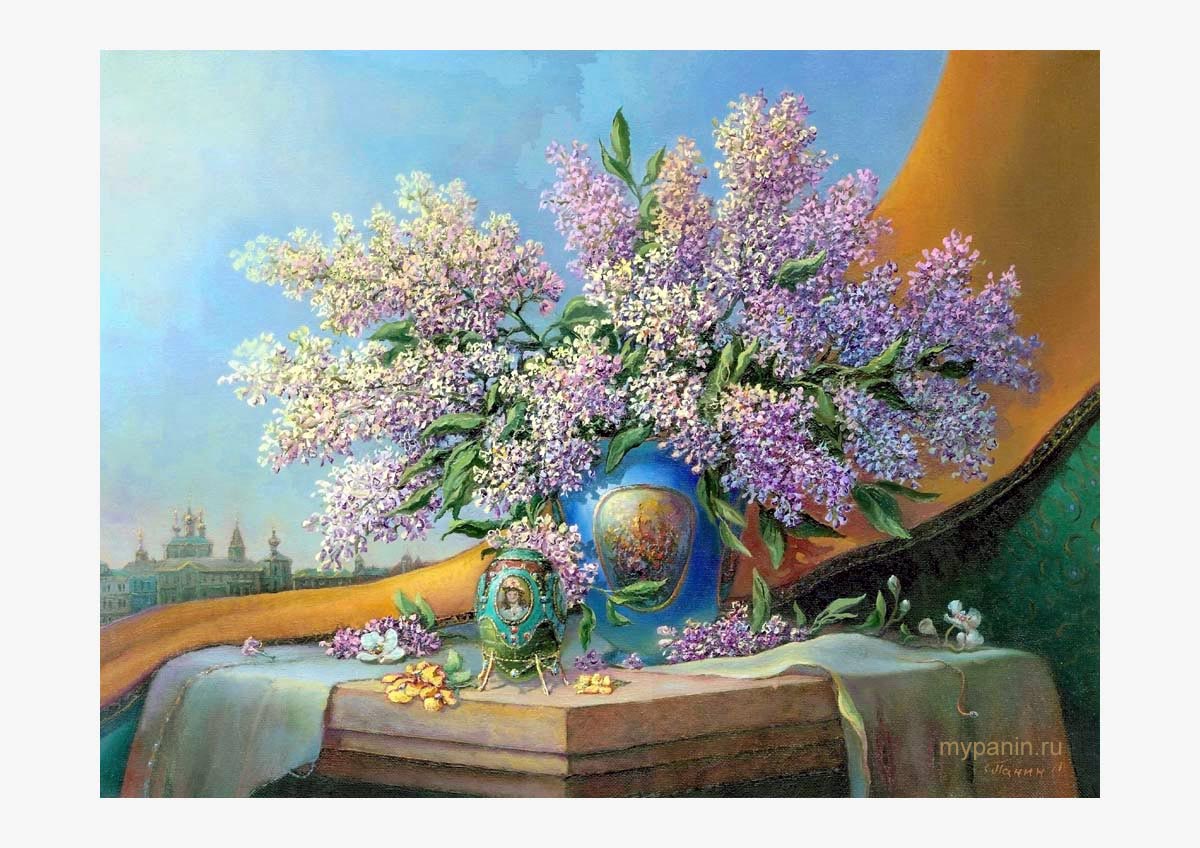 Первая сирень. Московский живописец Сергей Панин.
