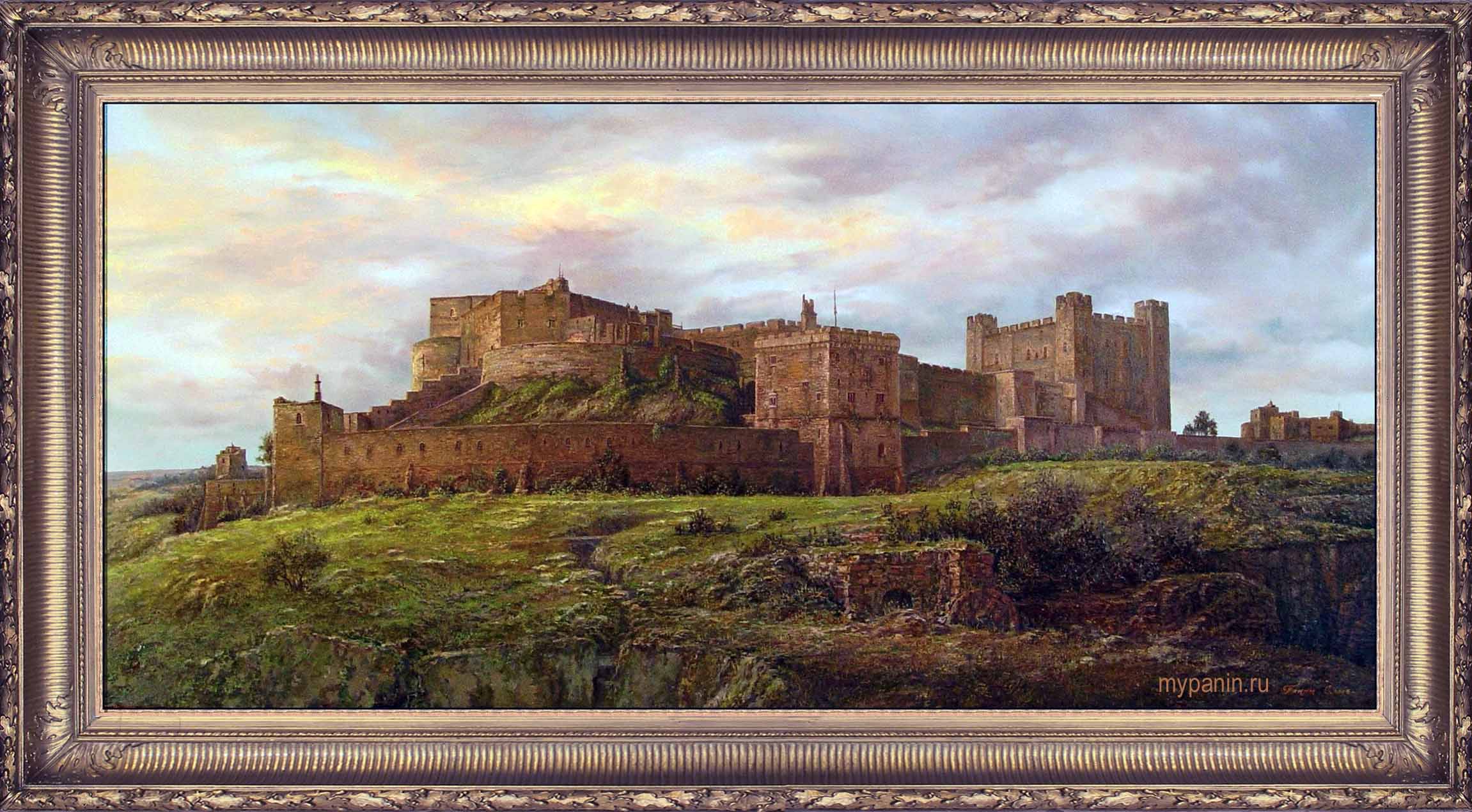 Замок Бамбург. Картина в старинной раме. Художник Сергей Панин.