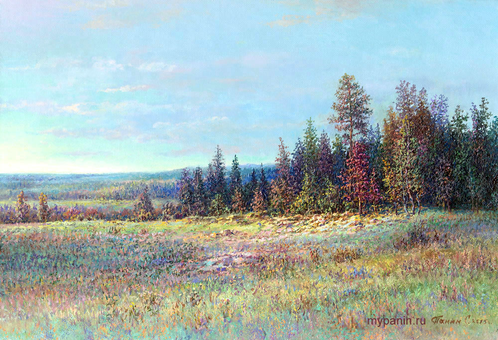 Осенний день. Художник Сергей Панин.
