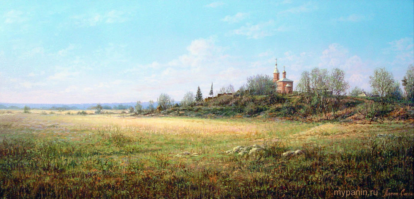 Русская весна в Подмосковье. Май. Художник Сергей Панин.