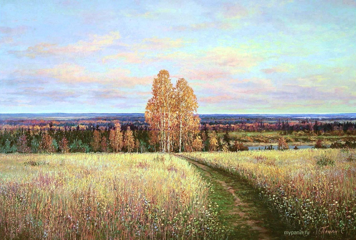 Художник Сергей Панин. Русские просторы. Красавица осень. 