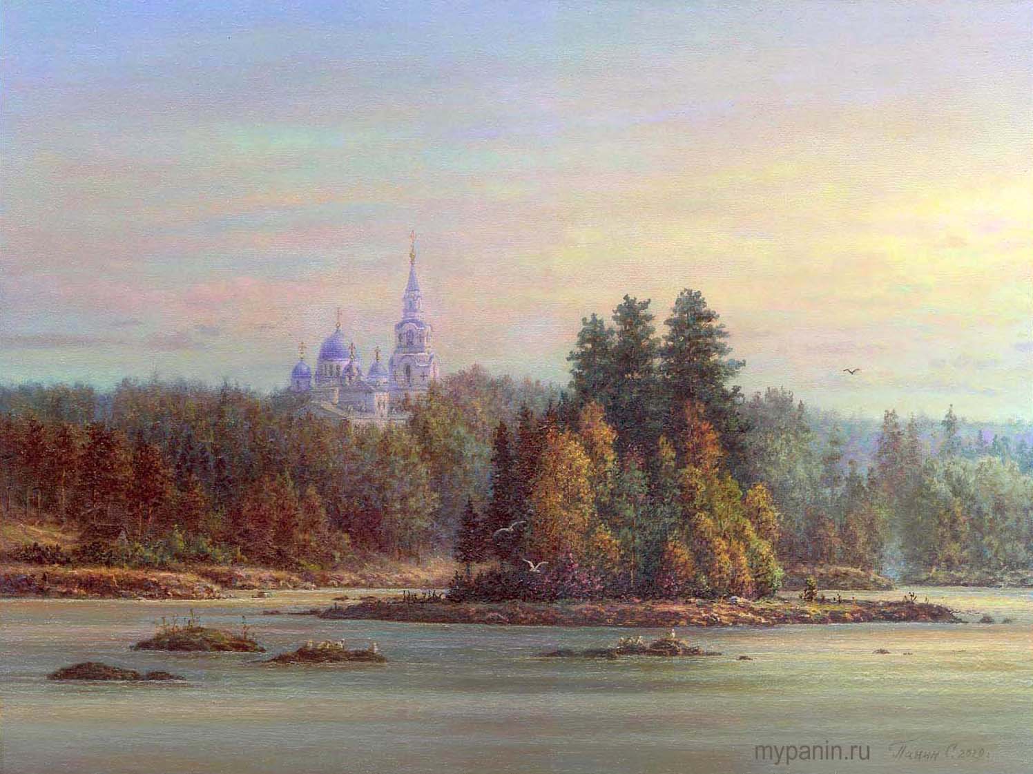 Валаам. Октябрь. Художник Сергей Панин.