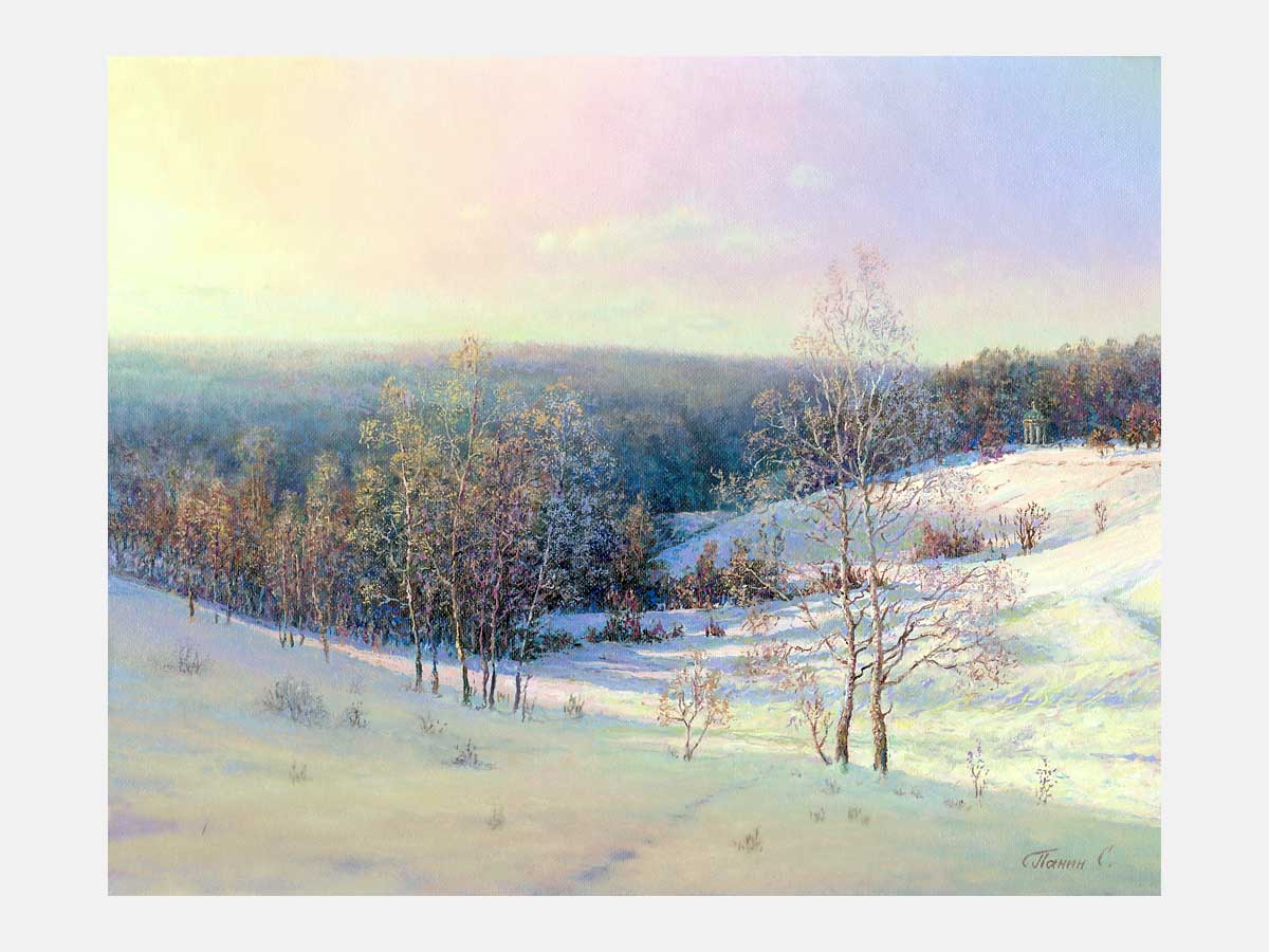 Переливы. Царицыно. Беседка Храм Цереры. Художник России Сергей Панин.