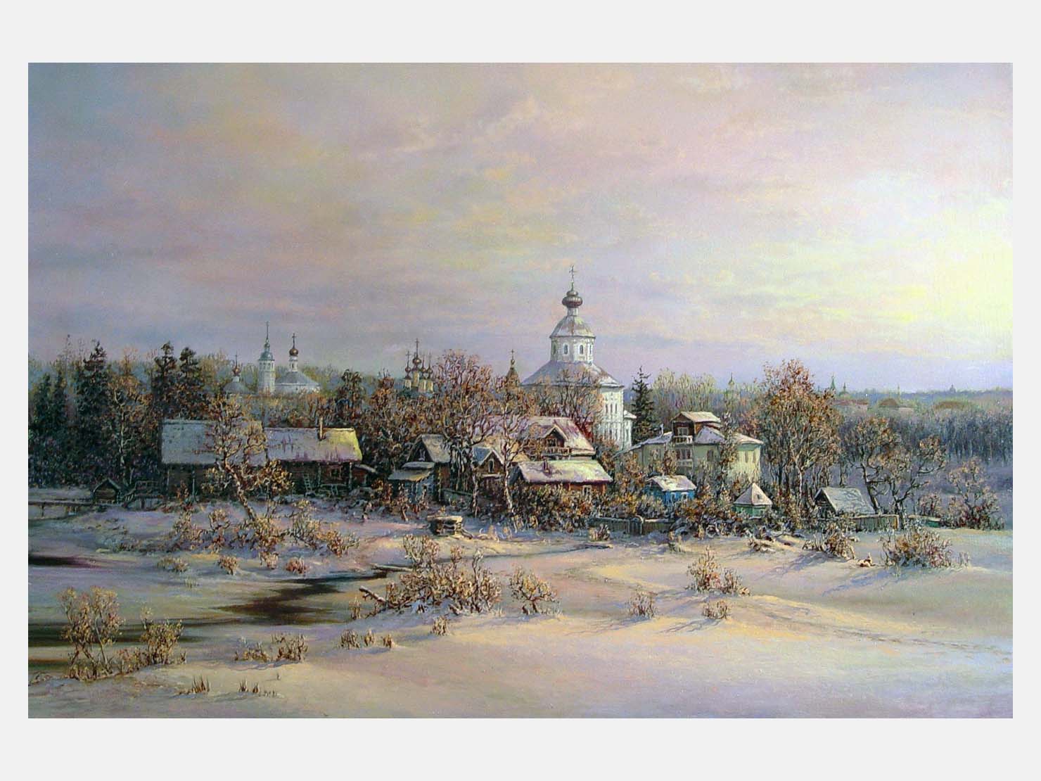 Старый Суздаль. Художник Сергей Панин.